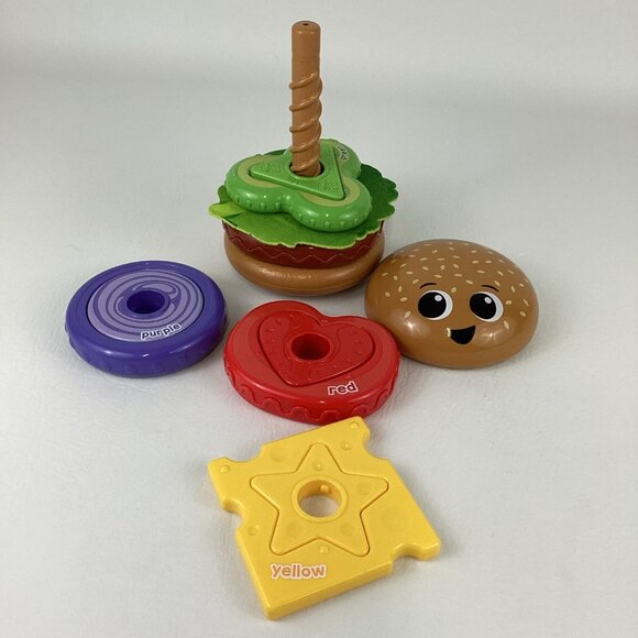 Leap Frog Build A Burger Matching Spinning Aim Throw Interactive Food Toy 2023 - Picture 7 of 7